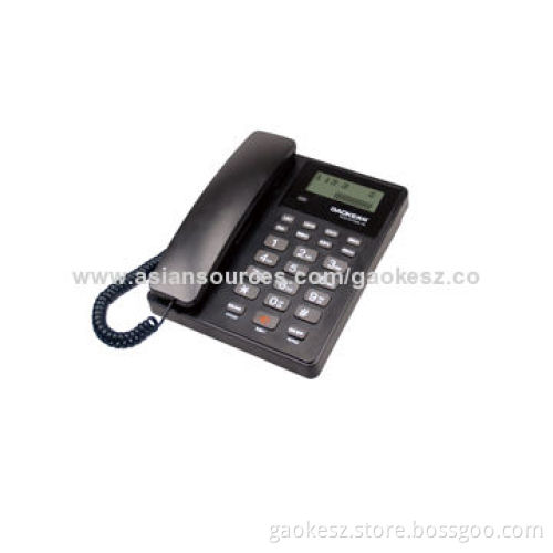 Caller ID phone with 15 groups/8-digit outgoing calls storage and 16 ring, music on hold